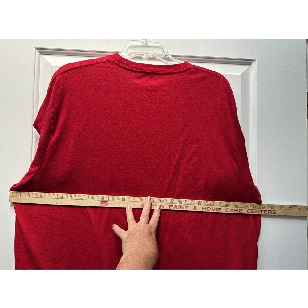 Christmas Santa T-Shirt Men’s 3XL Don't Stop‎ Believing Red Holiday Time Journey